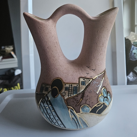 Vintage Ceramic Wedding Vase - Picture 1 of 4